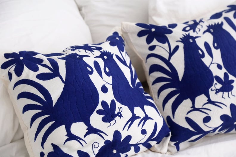 Blue Bird Otomi Cushions