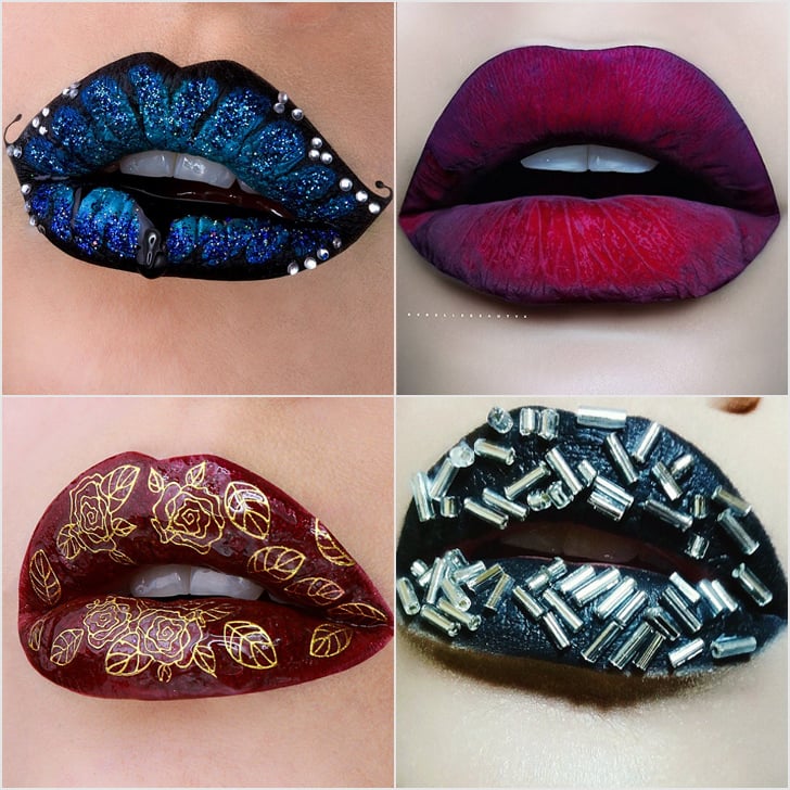 Lipstick Art Ideas From Instagram POPSUGAR Beauty
