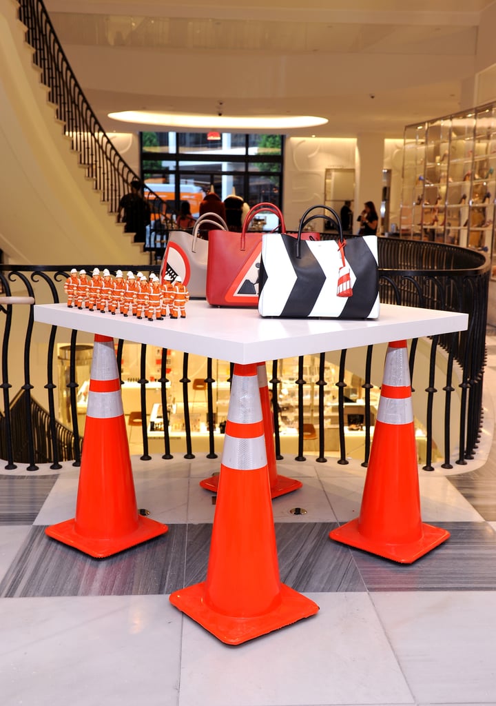 Many of Anya Hindmarch's new bags are inspired by street signs.