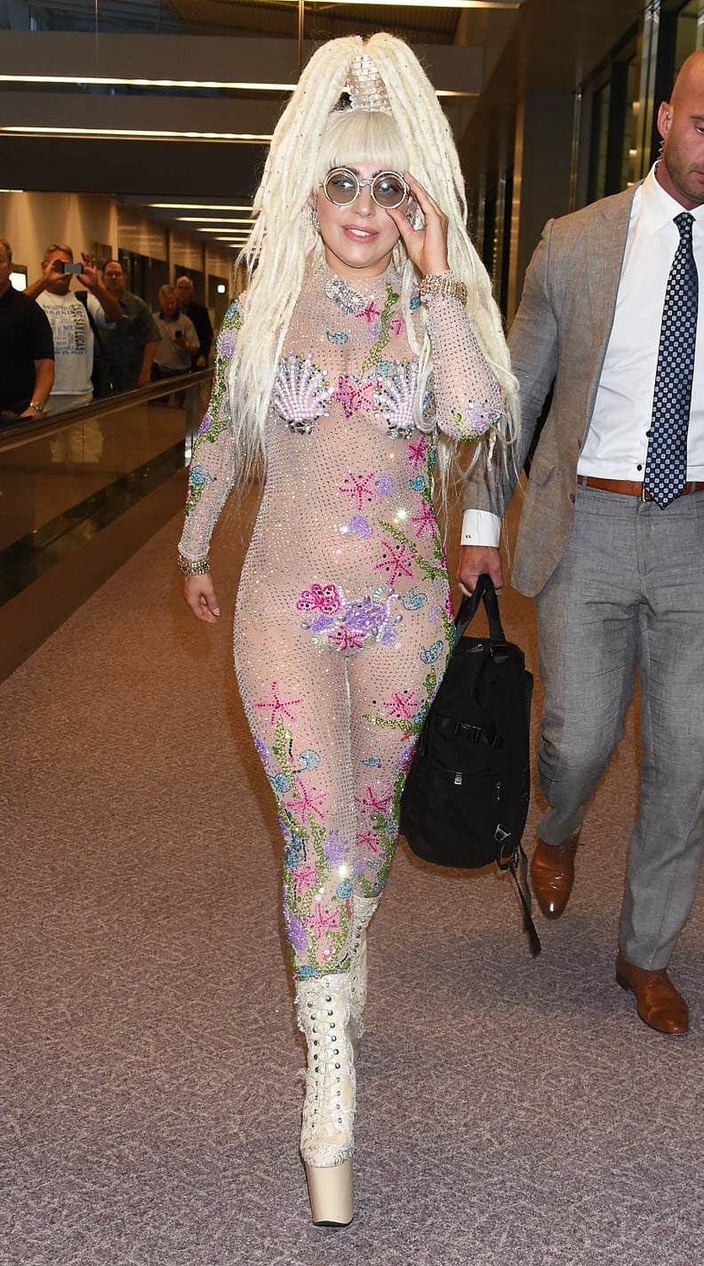 Lady Gaga Casually Arriving in Tokyo
