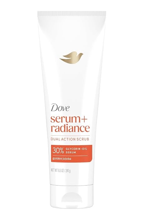 Dove Radiance Body Scrub with 30% Glycerin‑Oil Serum & Jojoba Oil