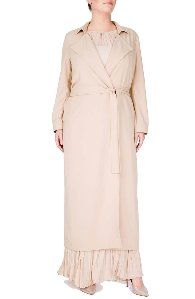 Elvi Long Trench Coat