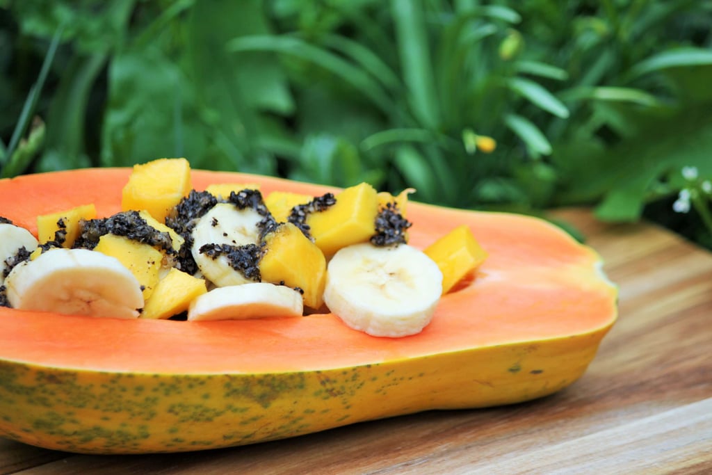 Papaya Boat With Zesty Honey Lime Dressing