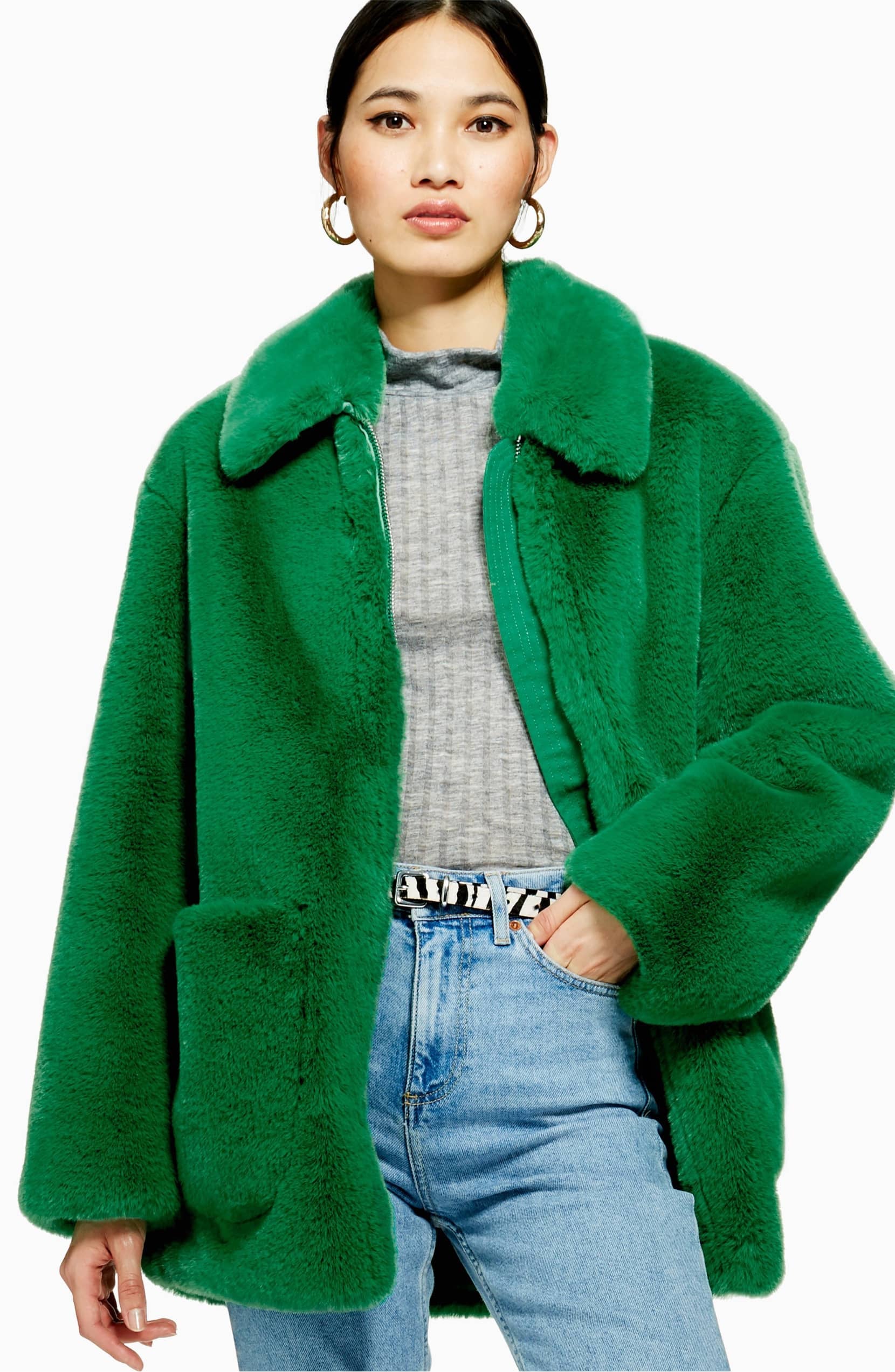 Topshop Faux Fur Jacket | Kendall Jenner's Fancy Birthday Coat Is
