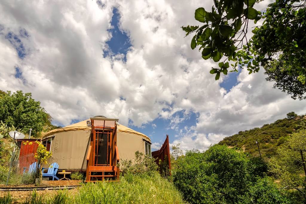 Malibu Farm Yurt on Airbnb