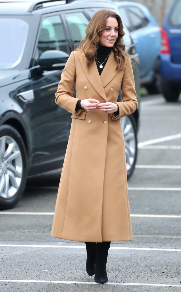 Kate Middleton Massimo Dutti Coat and Zara Skirt 2020