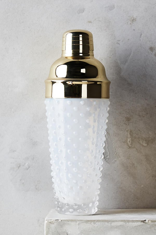 Hobnail Glass Cocktail Shaker ($42)