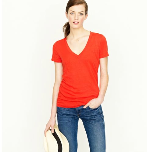 I pretty much wear a v-neck tee every 