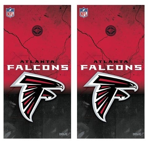 NFL Sports Vinyl Cornhole Shield Wrap Set