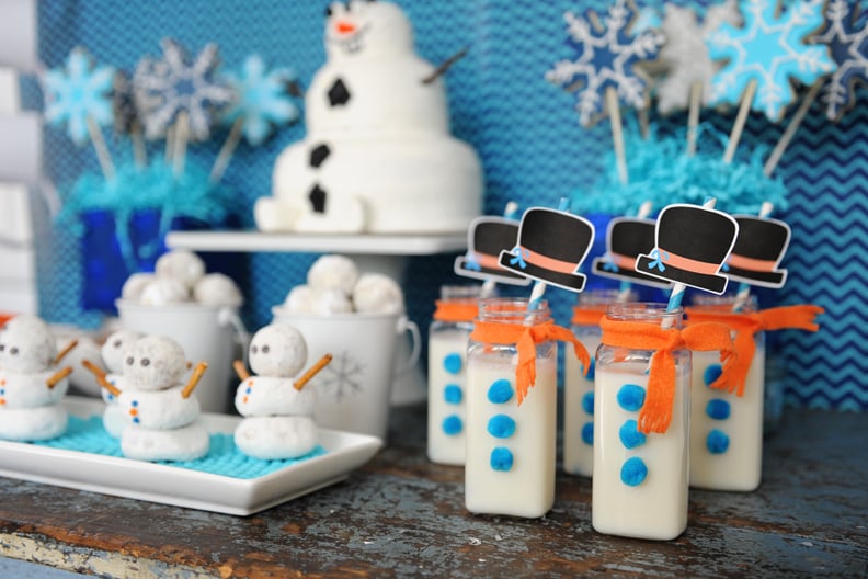 Snowman Milk Bottles