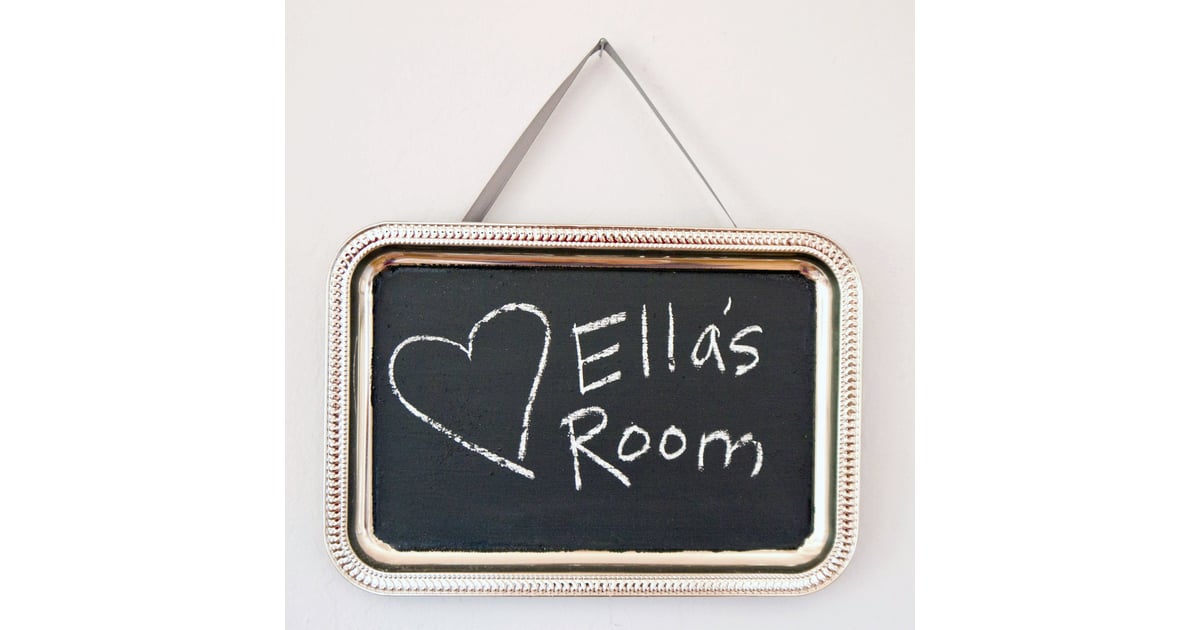 DIY Chalkboard Wall Hanging POPSUGAR Moms