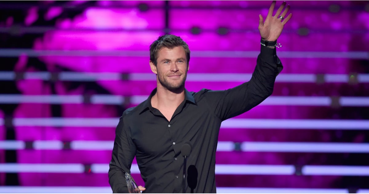Chris Hemsworth Speech At People S Choice Awards 2016 Popsugar Celebrity Australia
