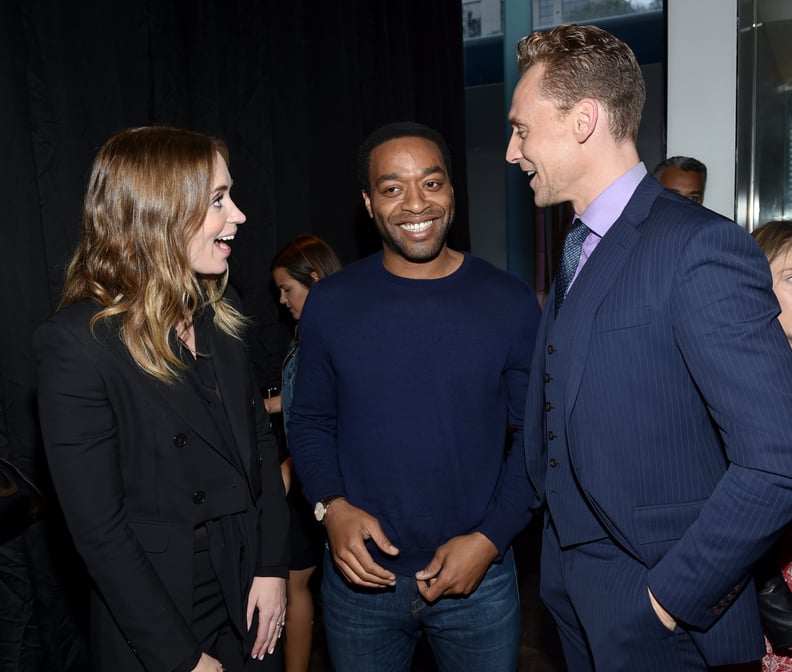 Emily Blunt, Chiwetel Ejiofor, and Tom Hiddleston