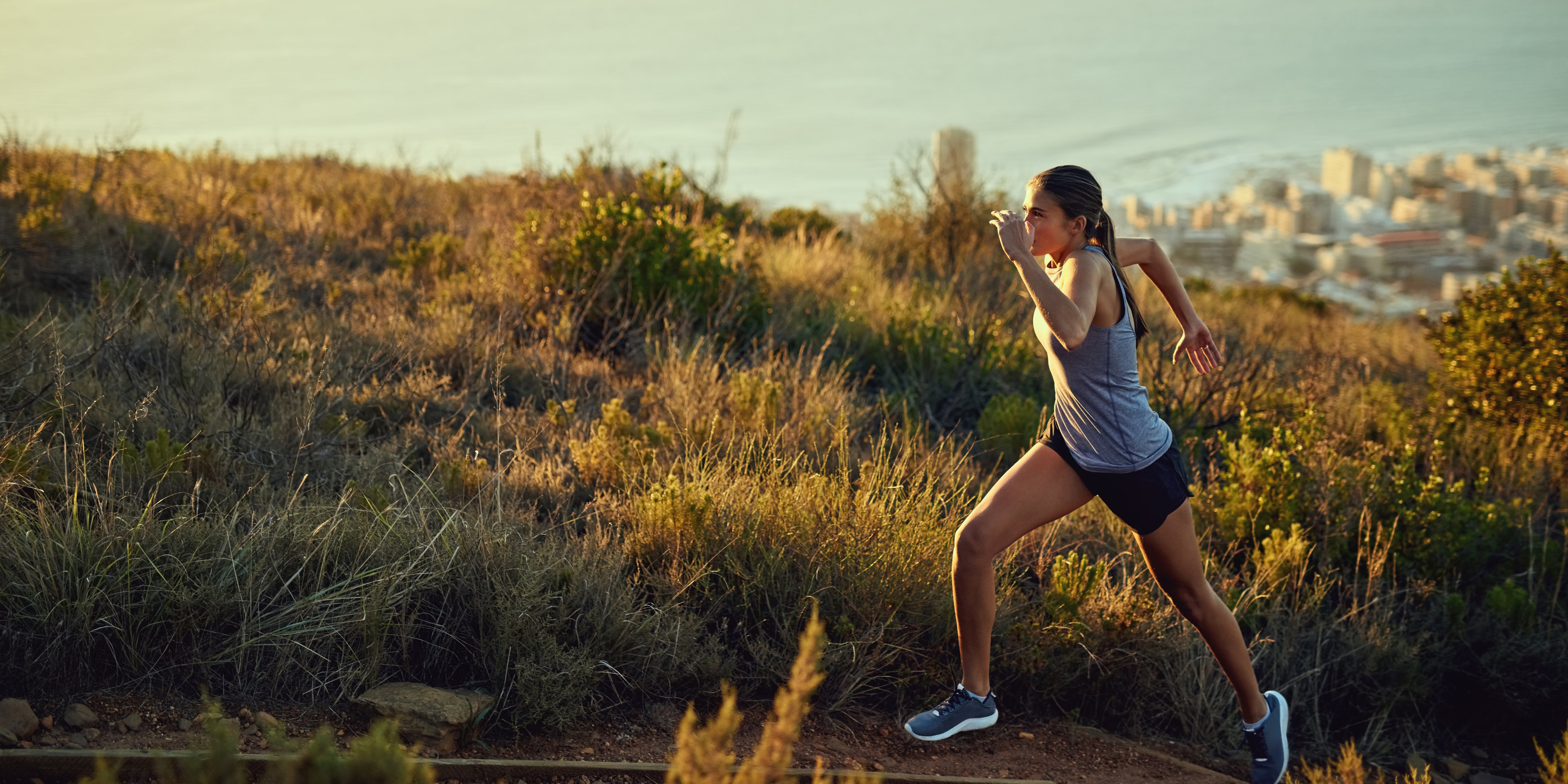 Outdoor running interval workout store