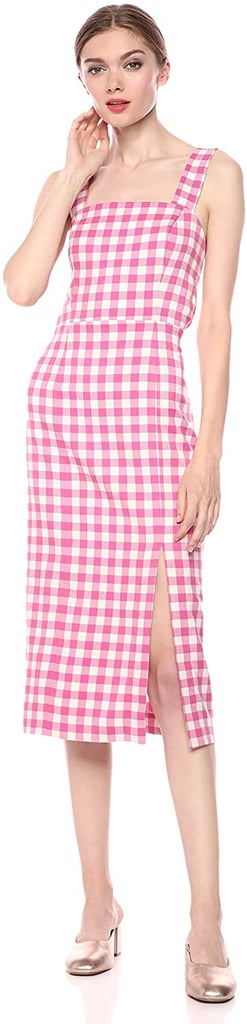 FindersKeepers  Gigi Gingham Sleeveless Midi Sheath Dress