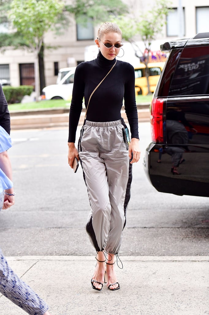 Gigi Dressed Up Her Trousers With Heels
