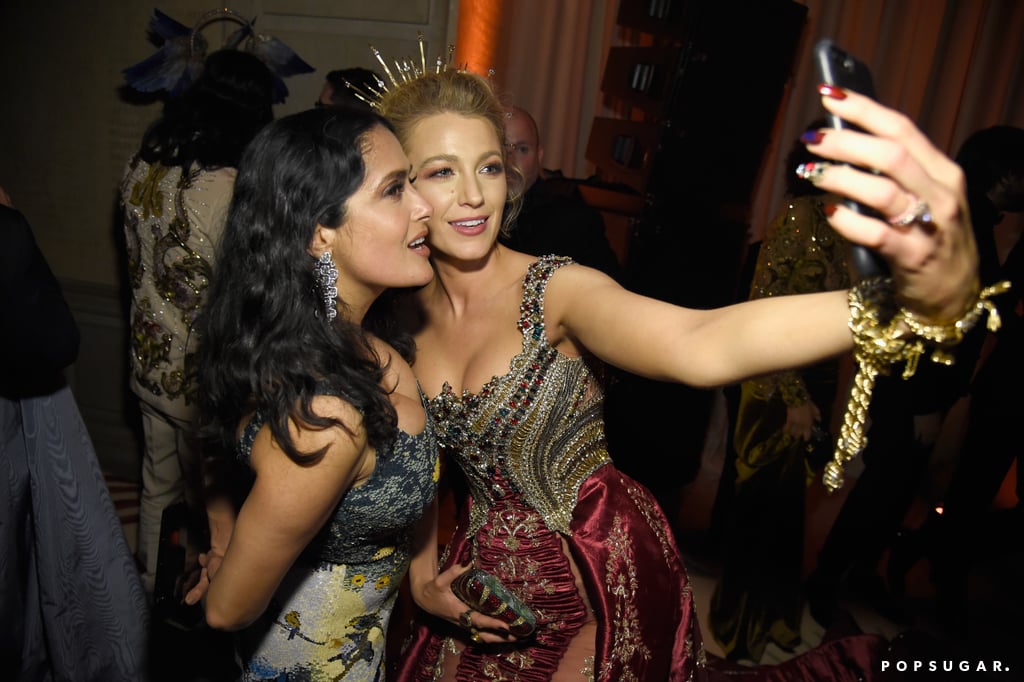 Pictured: Salma Hayek and Blake Lively