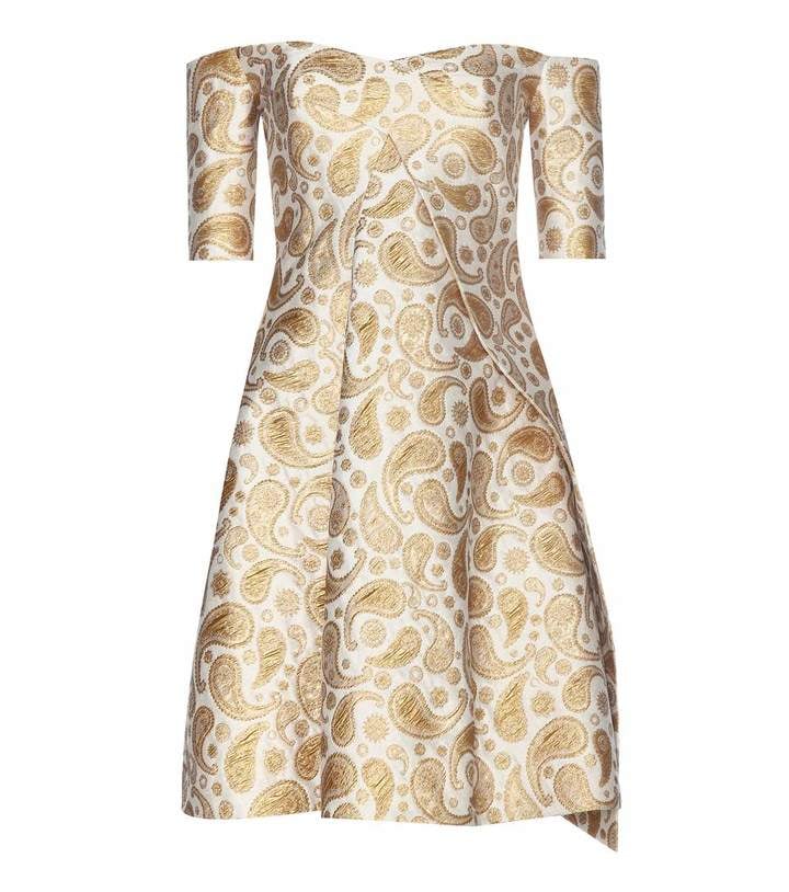 Stella McCartney Off-the-Shoulder Jacquard Dress ($3,670)