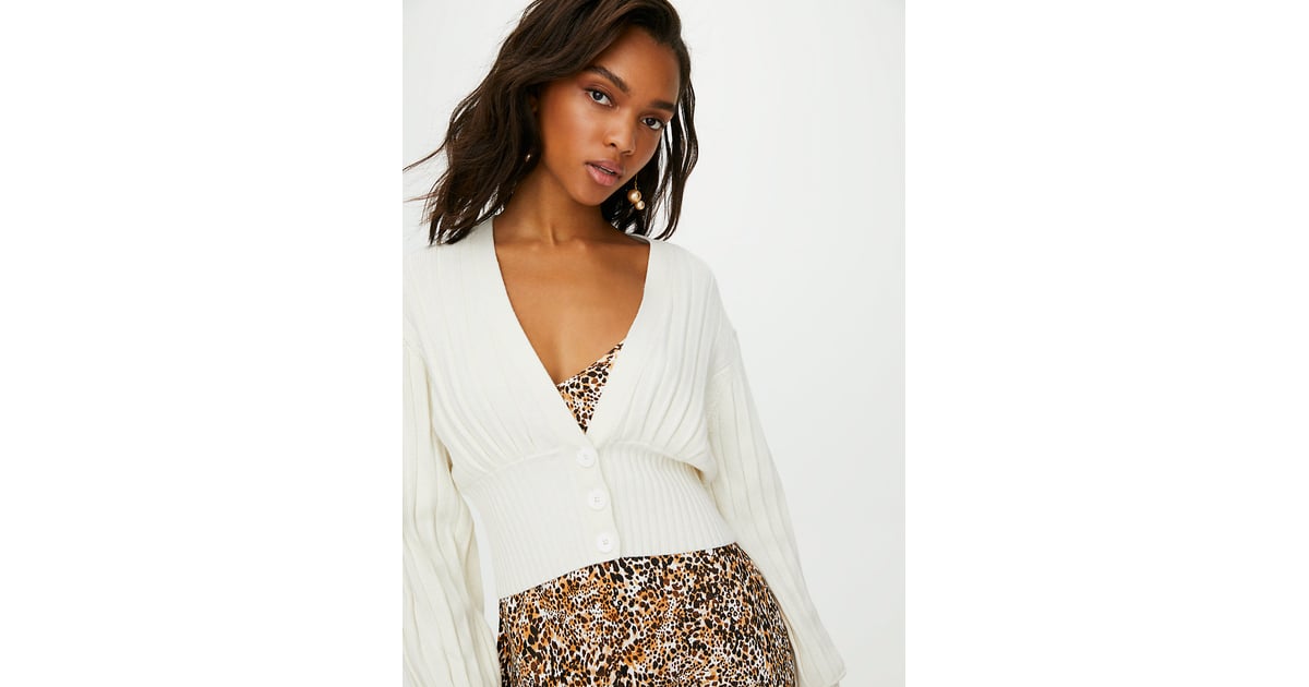 plunge front cardigan aritzia