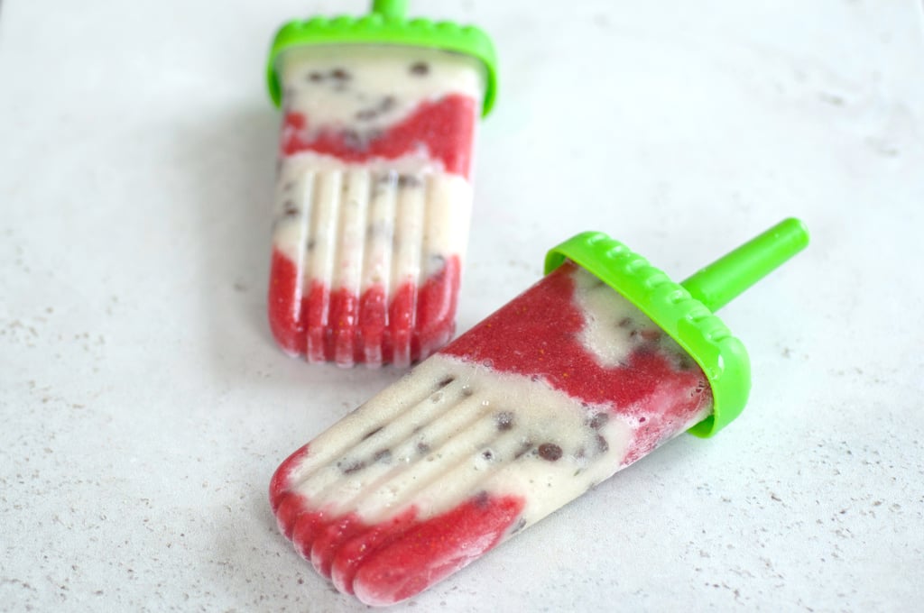 Strawberry Mint Chocolate Chip Pops