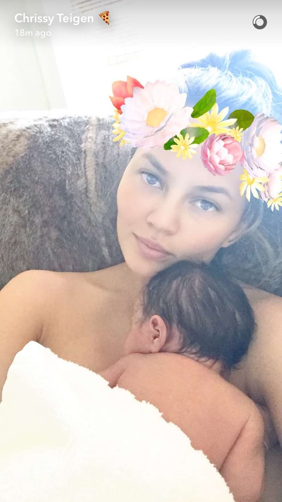 Chrissy Teigen With Luna Pictures