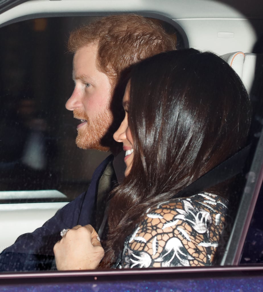 Prince Harry and Meghan Markle at Queen's Christmas Lunch
