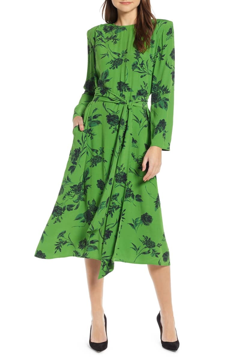 Something navy sale midi dress