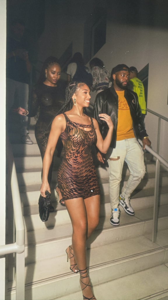 Lori Harvey's Mugler Star-Print Mini Dress | Instagram