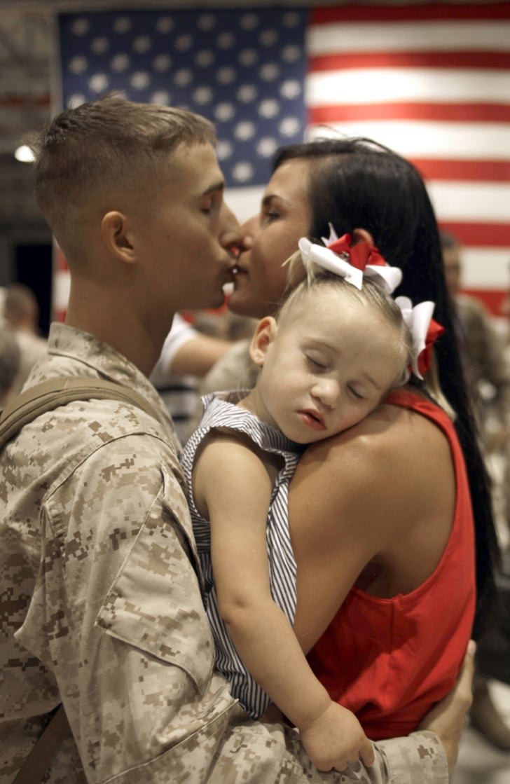 Get In The Patriotic Spirit With These Sweet Soldier Kisses Popsugar Love And Sex Photo 16