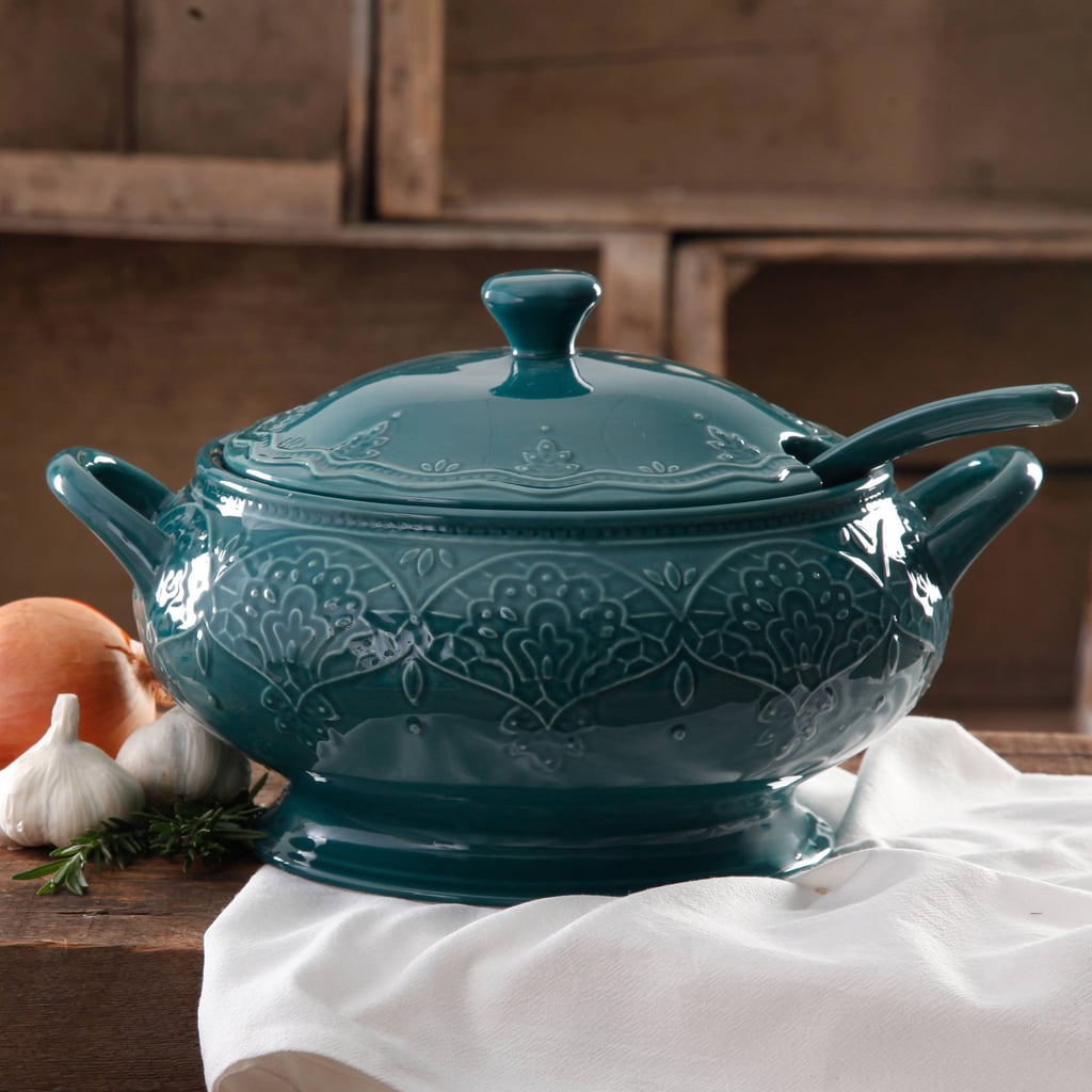The Pioneer Woman Farmhouse Lace Tureen with Lid and Ladle ($30)