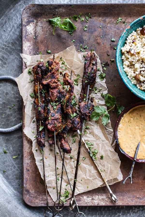 Beef Satay With Curried Cashew Sauce