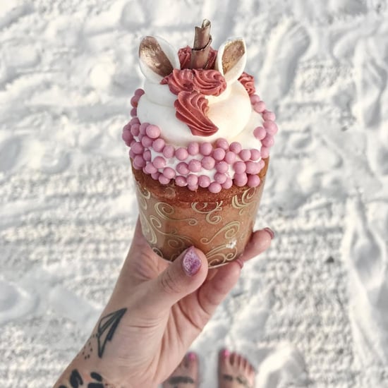 Disney World Rose Gold Unicorn Cupcake