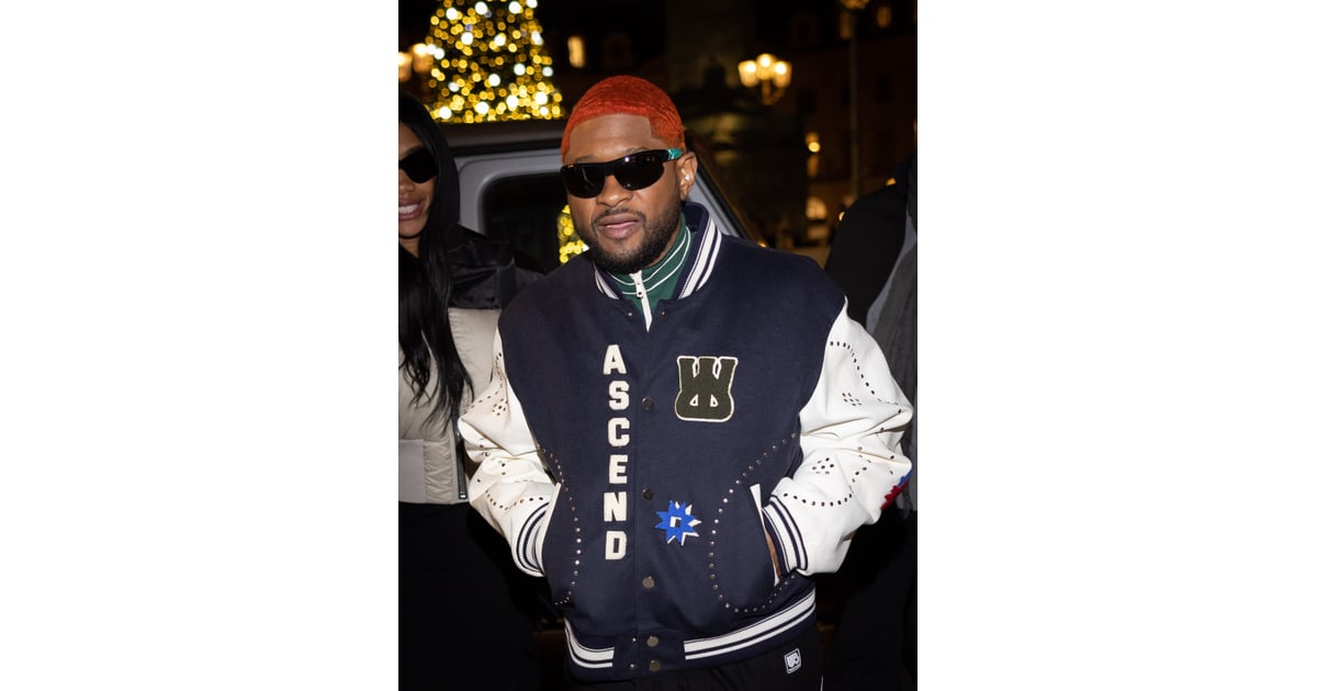 Usher's Orange Hair at Paris Fashion Week in January 2023 Usher's