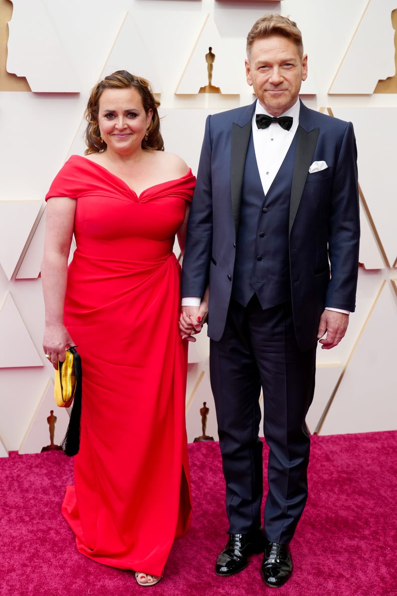 Lindsay Brunnock and Kenneth Branagh at the 94th Annual Academy Awards