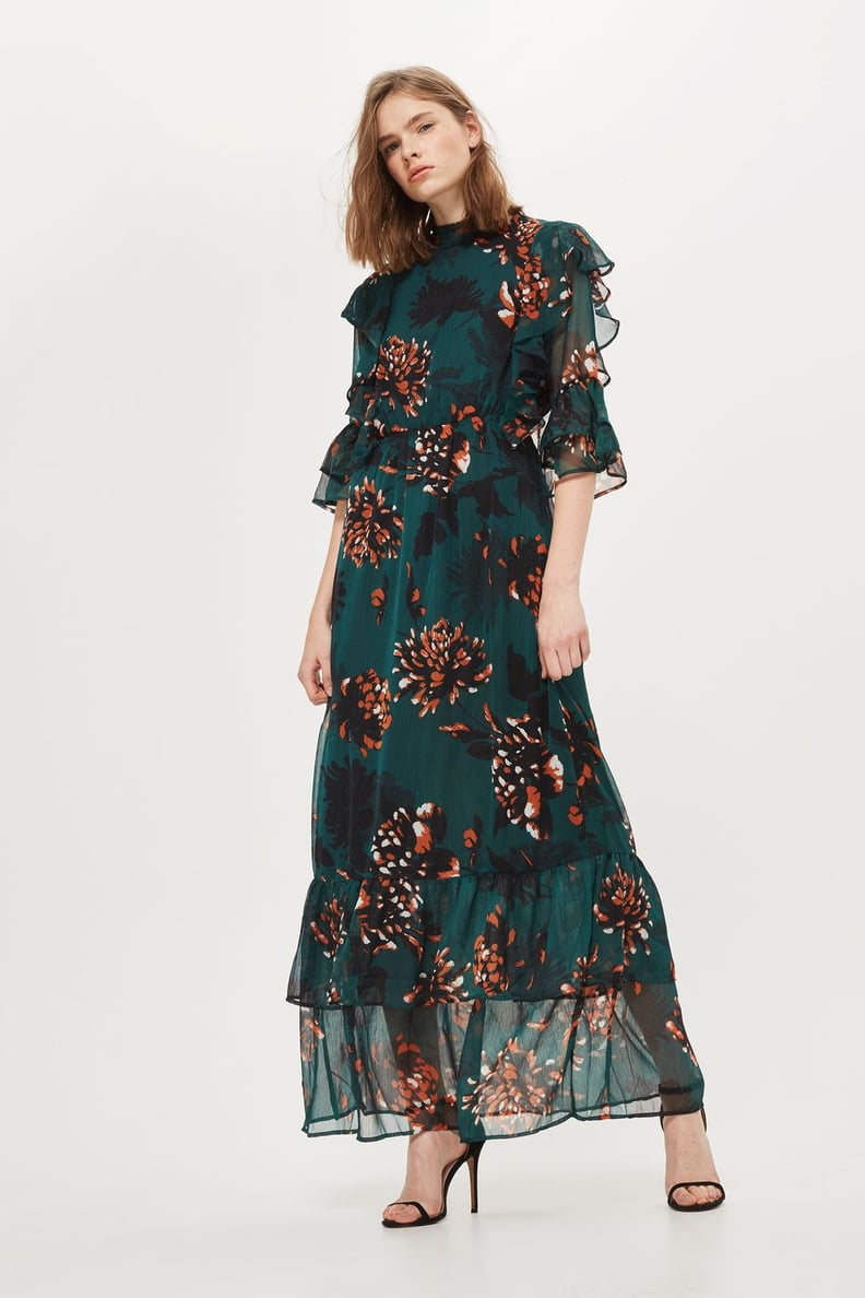 Topshop High-Neck Maxi Dress by YAS