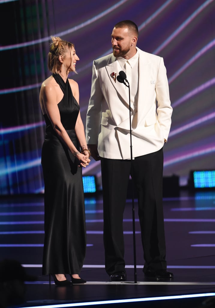 Travis Kelce's White Blazer at the 2023 ESPYs