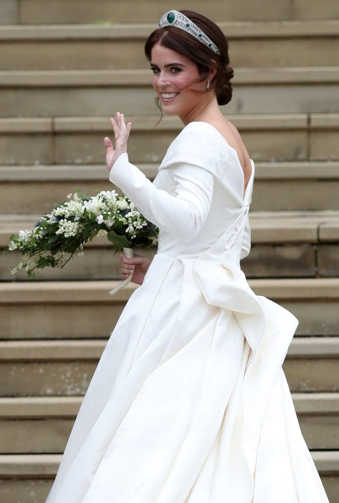 Princess Eugenie Jack Brooksbank Wedding Outfit Exhibition
