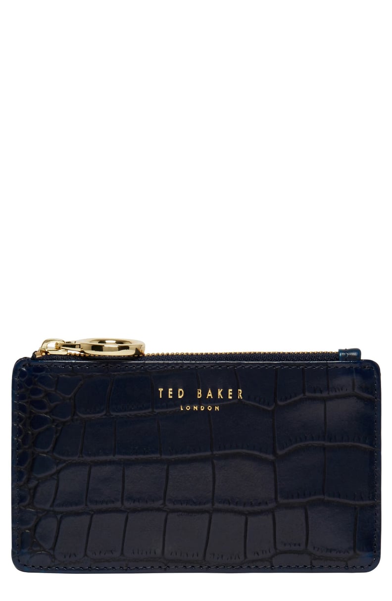 Ted Baker London Rullia Croc Embossed Leather Card Holder