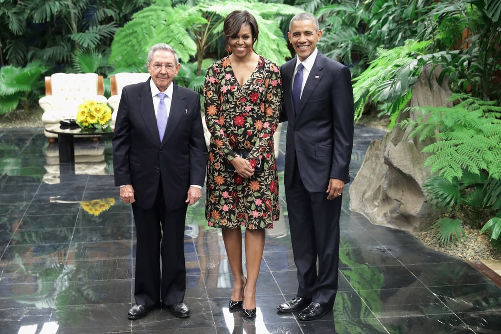 When Michelle Wore a Breezy Naeem Khan Number to the Cuba State Dinner