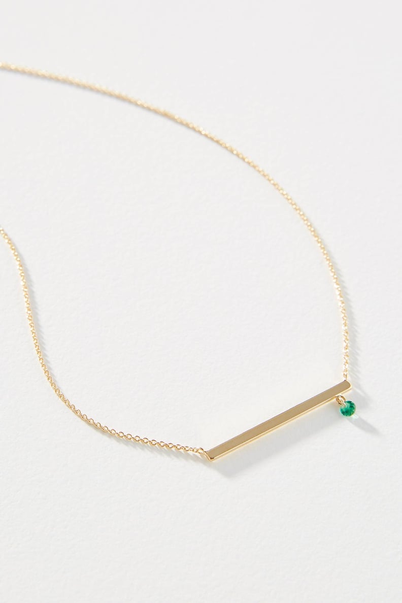 Birthstone Bar Necklace