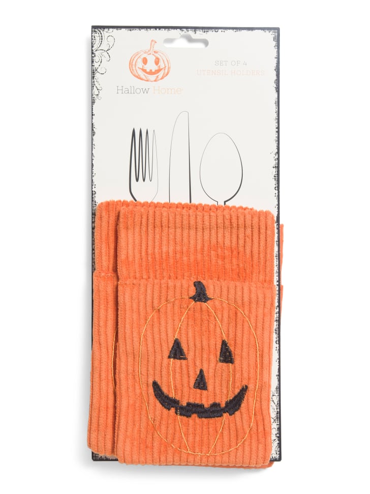 Pumpkin Jack O Lantern Utensil Holders Best TJ Maxx Halloween Decor