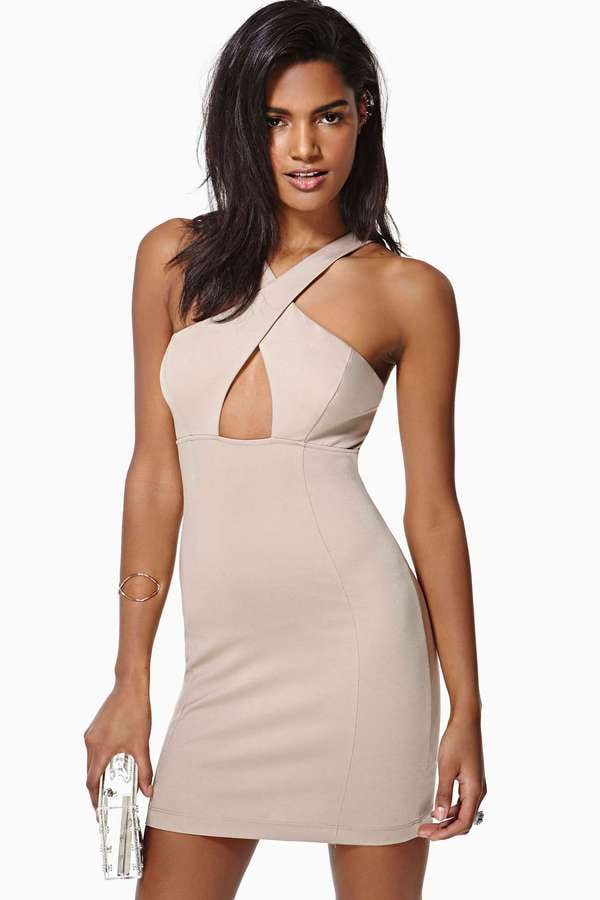 Nasty Gal Nude Dress