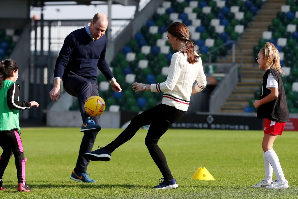 Kate Middleton's White Sweater in Northern Ireland