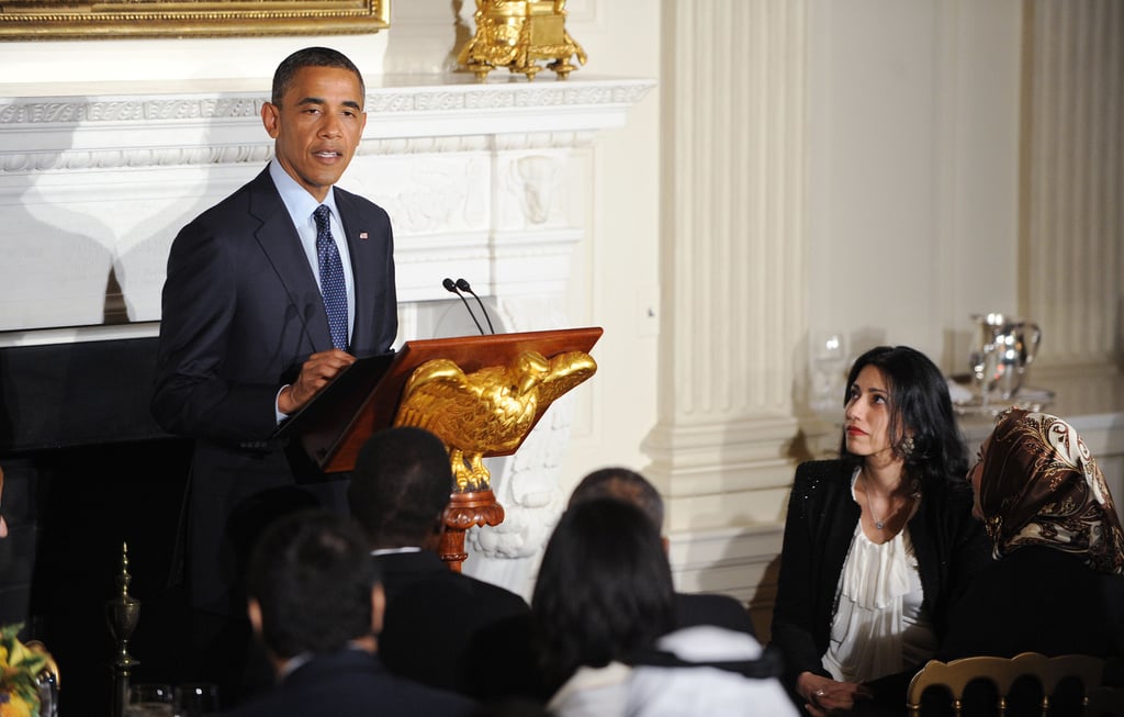In 2012, Abedin was invited to the White House for a Ramadan celebration.
