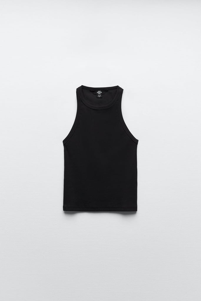 A Black Tank: Good Americna x Zara Halter Top