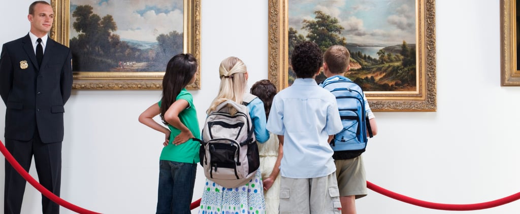 Kids Playing on Museum Art