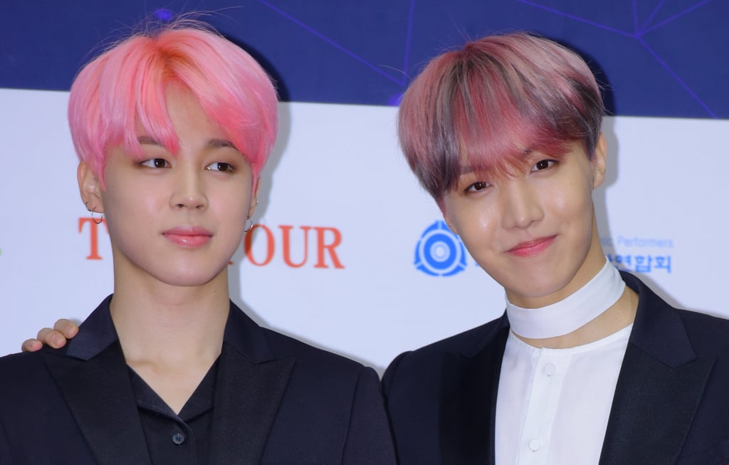Jimin and J-Hope's Pink Hair Color in 2017