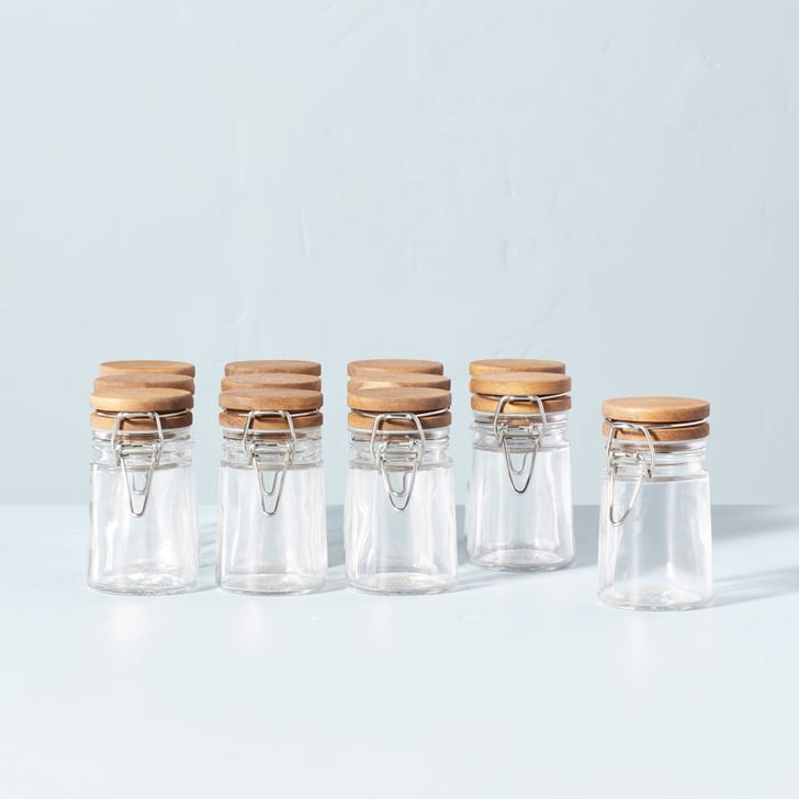 Spice Jars With Clamp Lids Hearth & Hand with Magnolia Glass & Wood