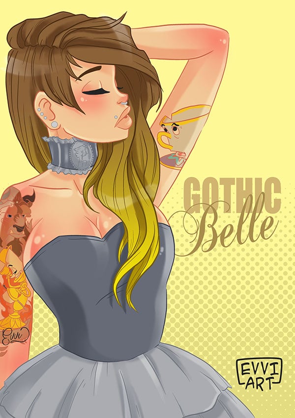 Disney Princesses given rebel makeover with tattoos piercings and SERIOUS  attitude  Mirror Online