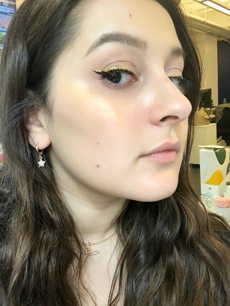 Tarte Liquid Chrome Paint as Highlighter and Eyeliner